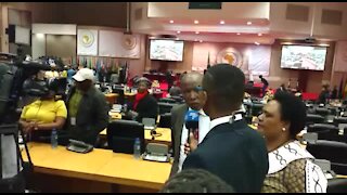 EFF leader Malema sworn in at Pan African Parliament (7cs)