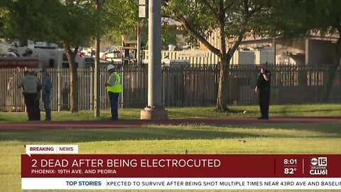 Two dead after apparent electrocution at Phoenix field
