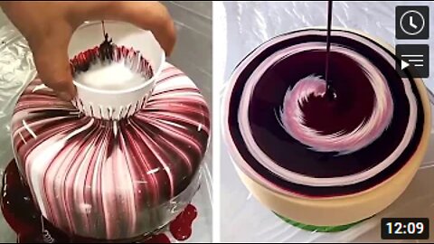 MOST SATISFYING MIRROR GLAZE CAKE DECORATING COMPILATION