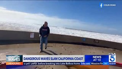 Rogue wave slams into Southern California beachgoers, 9 hospitalized
