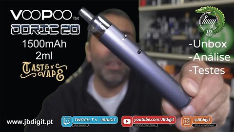 [PT] Voopoo DORIC 20 - 2ml 1500mAh - aconselhado para a mudança dos malcheirosos