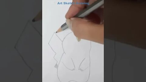 Pikachu Easy Pencil Drawing Shorts-2 #shorts