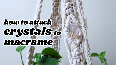 How To Attach Crystals To Macrame (with Wire)