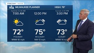 Southeast Wisconsin weather: Cold front moves in, chance for morning showers