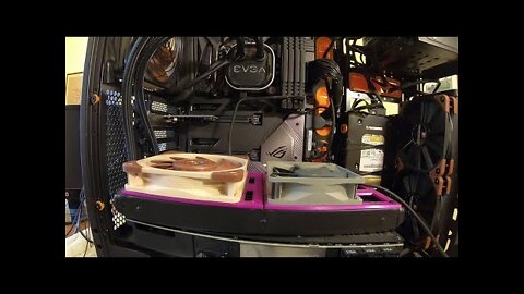 Push Fans on a CPU Cooler Radiator with Restricted Space Using 3d Printed Fan Adaptors - Part 3