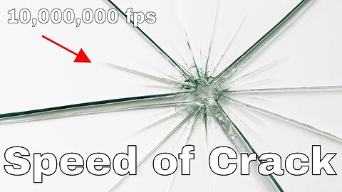 The Real Speed of Glass Cracking-Filmed at 10 Million Frames Per Second With Hypervision HPV-X!