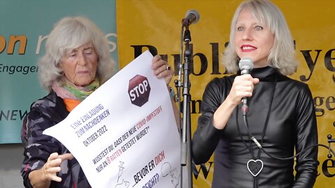 Ursula Herzig, Stefania Pinsone: "Covid-Impfstoff: Stopp Menschenversuche!" | Winterthur 02.10.2022