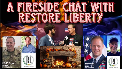 #FireSideChat with Brig. General Blaine Holt and Lt. Colonel Darin Gaub 🔥🔥🔥 #WeThePeople #RestoreLiberty
