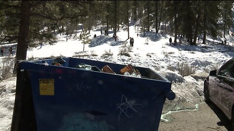 Trash piles up at Mt. Charleston after busy holiday weekend