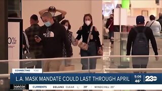 Los Angeles County could keep indoor mask mandate until April