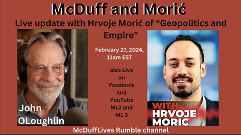 "McDuff and Morić," Live with Hrvoje Morić, February 27, 2024