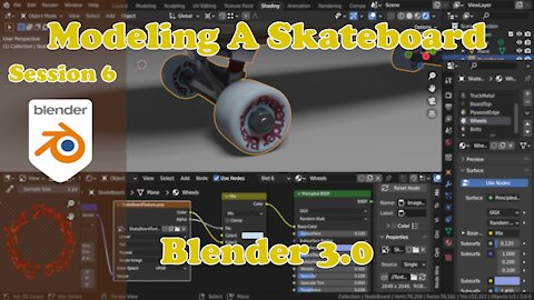 Modeling A Skateboard - Blender 3.0 - Session 6