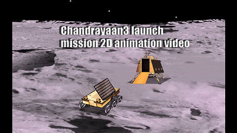 Chandrayaan3 launch mission 2D animation video
