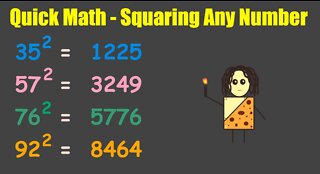 Quick Math Computation - Squaring Any Number