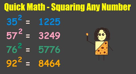 Quick Math Computation - Squaring Any Number