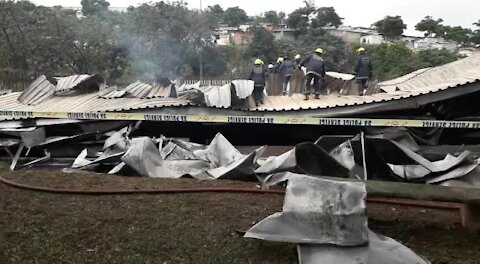 SOUTH AFRICA - Durban - COGTA fire (Videos) (SVX)