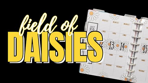 Daisies |Teacher Planner for Non Teachers |Teacher Plan With Me | Happy Planner