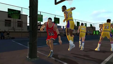 3 on 3: MJ, Scottie and The Worm vs Wilt Chamberlain, Jerry West and Elgin Baylor