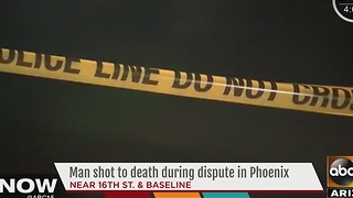 Police: Man shot to death during argument in Phoenix