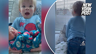 TikTok toddler tosses baby sister to see ambulance