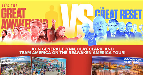 General Flynn's ReAwaken America Tour Is Headed to Rochester, NY & Virginia Beach, VA!!!