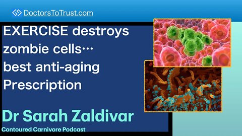 SARAH ZALDIVAR 2 | EXERCISE destroys zombie cells…best anti-aging Prescription