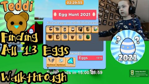 AndersonPlays Roblox [🥚EGG HUNT] 🧸Teddi - All 13 Egg Locations - Easter Egg Hunt 2021