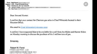 New Email Names Joe Biden In Son's $5 Million Gas Deal With China, Who Gave Hunter 3ct Diamond