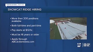 Snowcat Ridge hiring more than 200 full-time, part-time positions for 2021 season