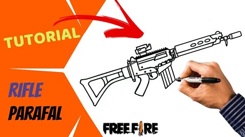 Como Desenhar a Arma Parafal do Free Fire