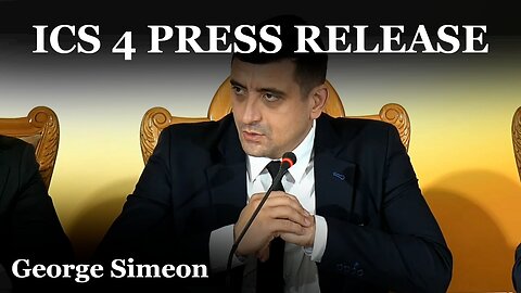 George Simeon | International Crisis Summit 4 Press Release [CLIP]