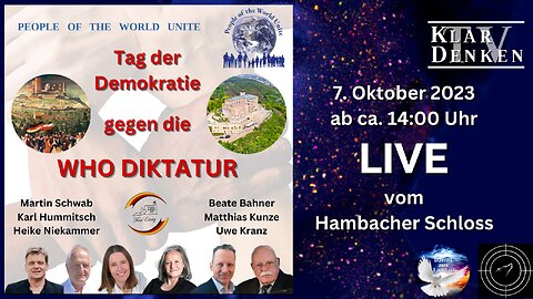 🔴💥LIVE vom Hambacher Schloss - Tag der Demokratie gegen die WHO DIKTATUR💥