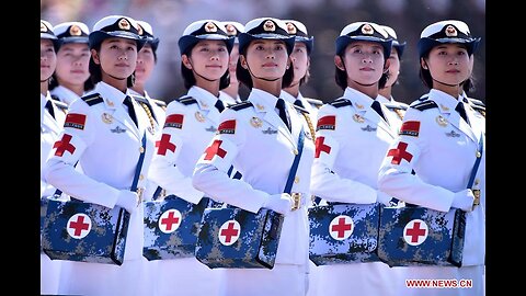 Awesome Chinese Female Soldiers Light Up V-Day Parade Sexy Bethune Chinese !