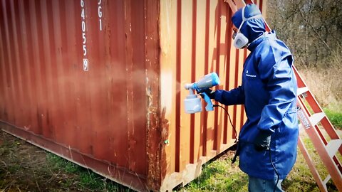 Starting a Shipping Container PROJECT: Painting A Shipping Container and Sad News