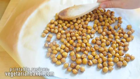 How to make sweet roasted chickpeas