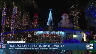 Two Valley homes featured on 'The Great Christmas Light Fight'