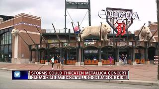 Storms could threaten Metallica concert at Comerica Park
