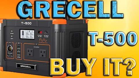 Grecell T-500 Portable Power Station Solar Generator Backup For Outdoor RV Camping Home Emergency