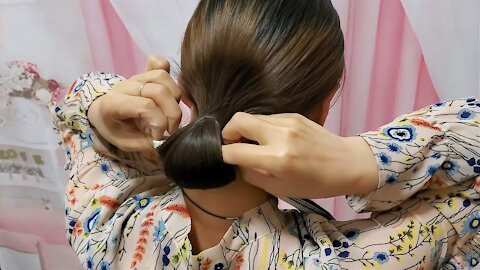 You can tie your own shawl hairstyle - Looks elegant