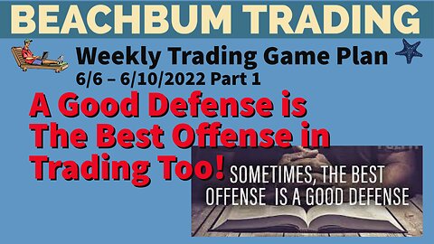 A Good Defense is The Best Offense in Trading Too! [Weekly Trading Game Plan] 6/6 – 6/10/22 | Part 1