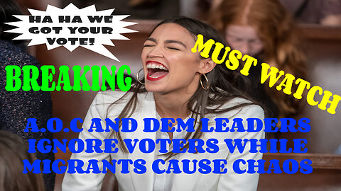 BREAKING! AOC AND DEMOCRATIC LEADERS IGNORE VOTERS AND POLICE QUIT AS ILLEGALS CAUSE CHAOS!