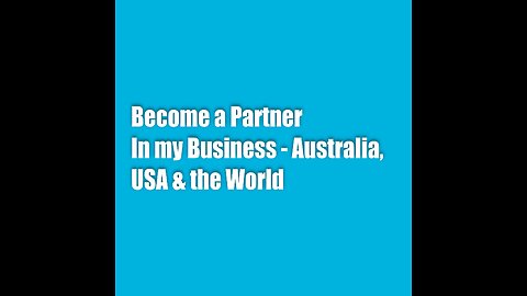 Become a Partner in my Business