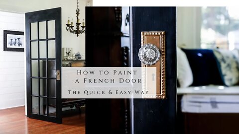 How to Paint a French Door, the Quick and Easy Way