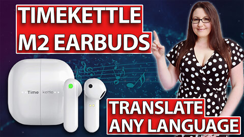 TIMEKETTLE M2 AI SMART TRANSLATOR EARBUDS | TWS | BLUETOOTH 5.0