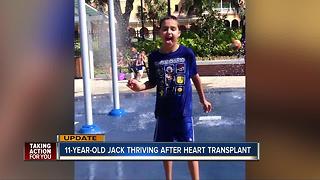 11-year-old celebrates 2 years since transplant