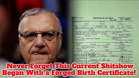 Never Forget This Current Shitshow Began With a Forged Birth Certificate!