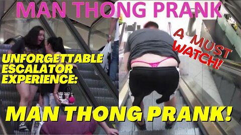 Unforgettable Escalator Experience: MAN THONG PRANK! 😂 | Must-Watch Hilarious Moments of 2023!