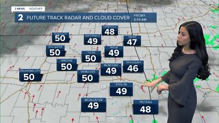 Mostly Cloudy and Mild Thursday