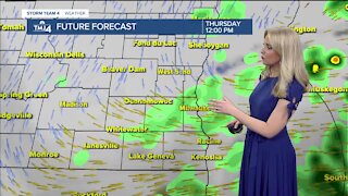 Mild temperatures continue today, but showers and cooler air ahead