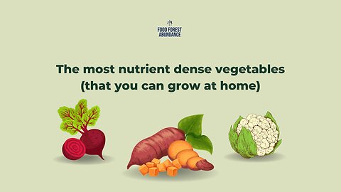 The most nutrient dense vegetables (that you can grow at home)